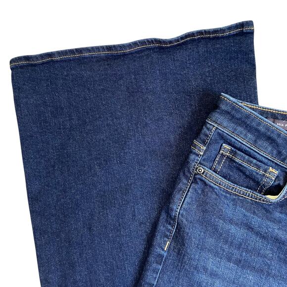 NYDJ Sz 6 Mia Palazzo Jeans in Northbridge Dark Wash Wide Leg High Waist Stretch - Picture 9 of 16